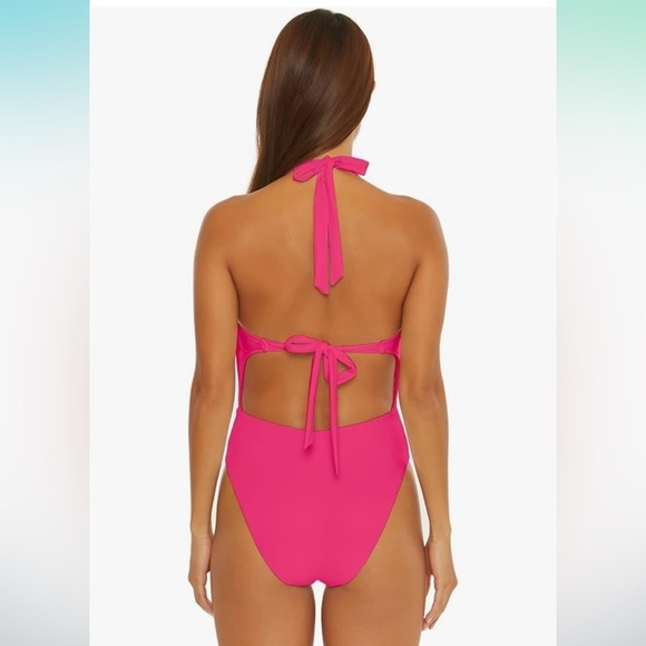 NWT Trina Turk Women's Standard Monaco Halter One Piece Swimsuit-Bathing Suits - Picture 2 of 4